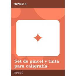 Set de pincel y tinta para caligrafía