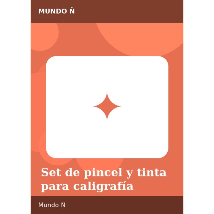 Set de pincel y tinta para caligrafía