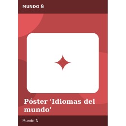 Póster 'Idiomas del mundo'