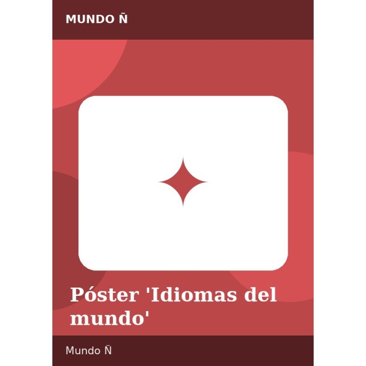 Póster 'Idiomas del mundo'